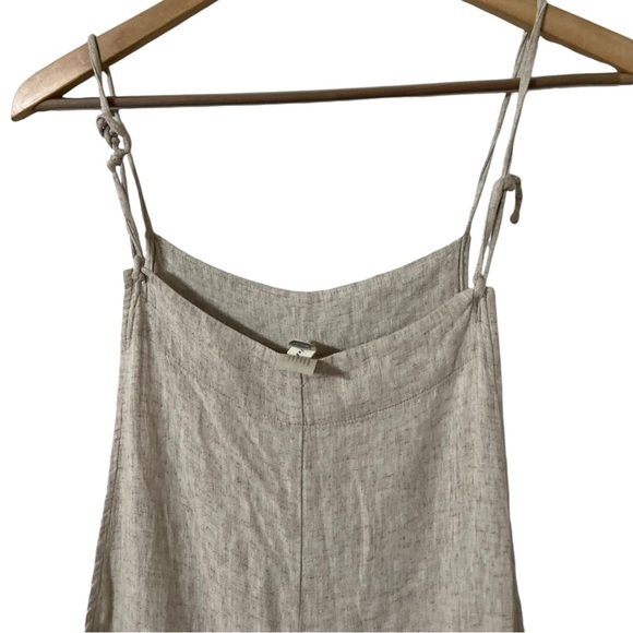 MALAI Linen Beige Jumpsuit - Picture 6 of 8